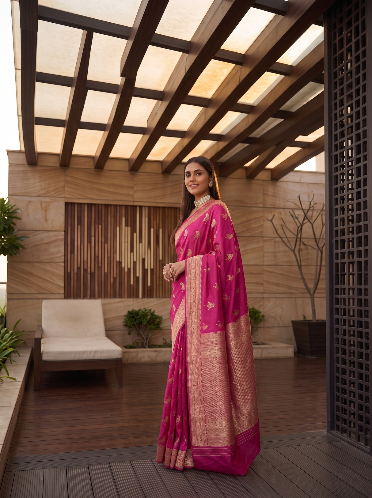 MIMOSA Rani Saree Saree — pose 7 styling detail