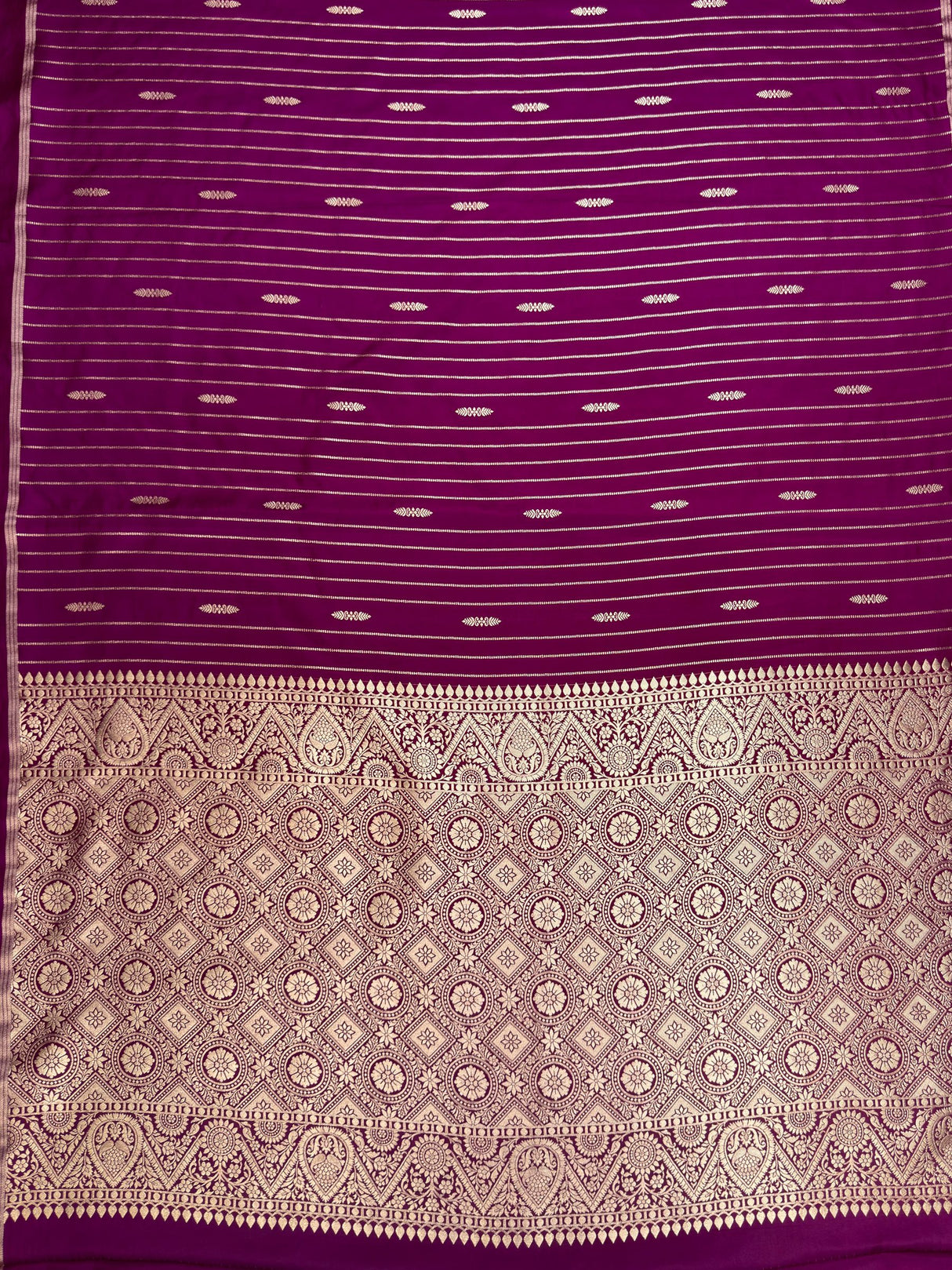 MIMOSA Jamun Saree Saree — pallu and zari work detail