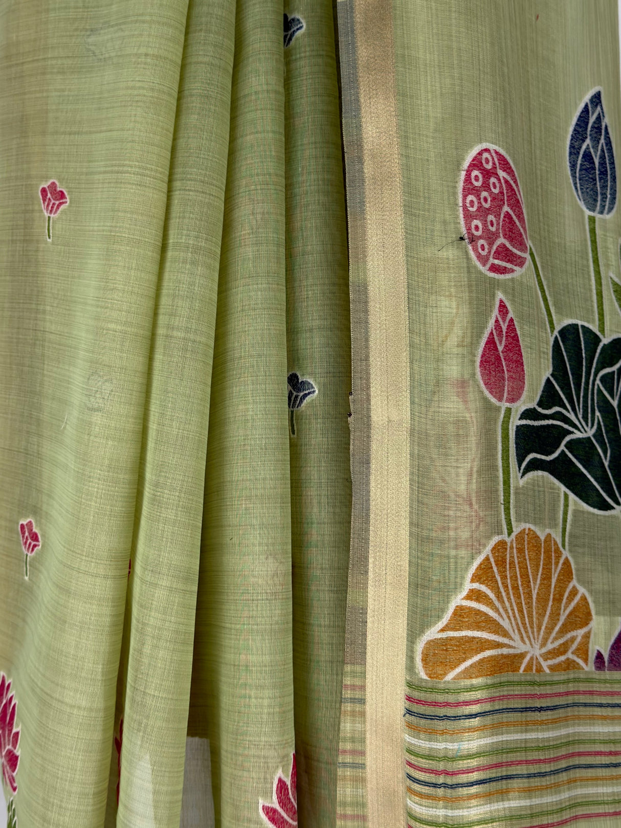 MIMOSA Pista Saree Saree — fleets shot full lifestyle