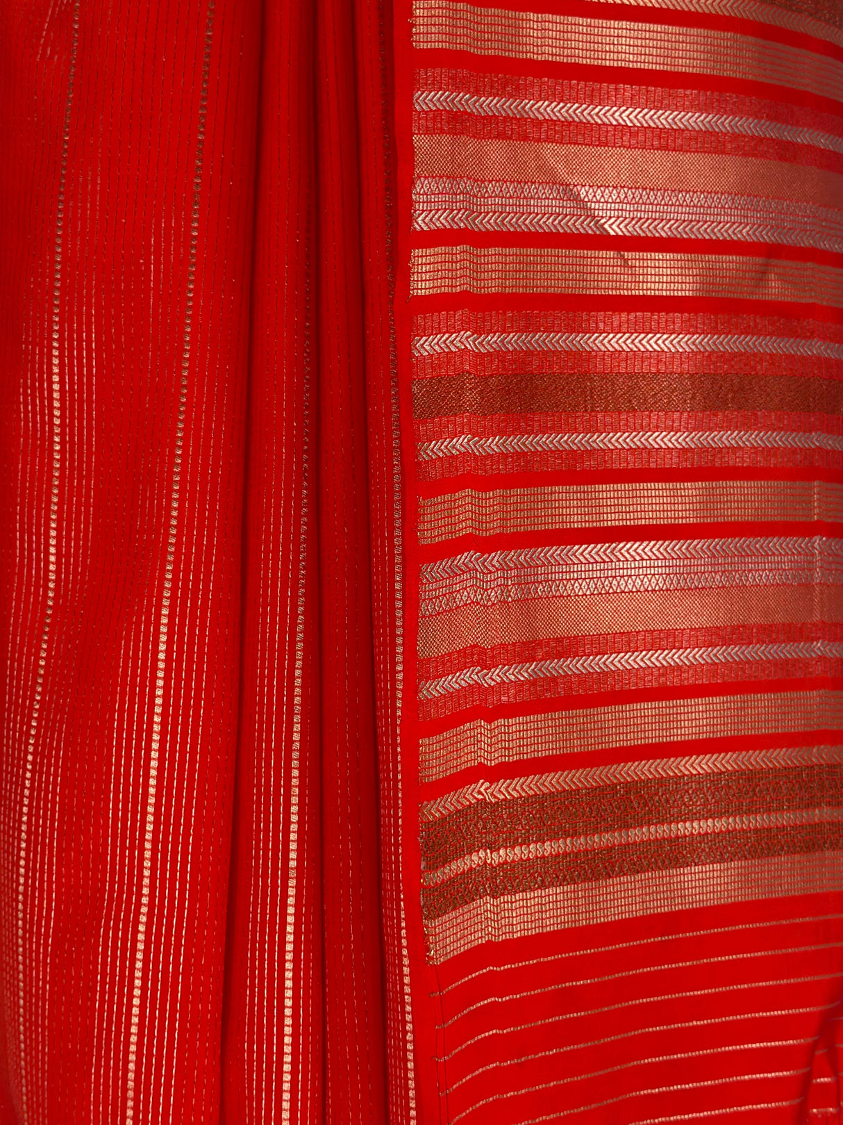 MIMOSA Orange Saree Saree — fleets shot full lifestyle