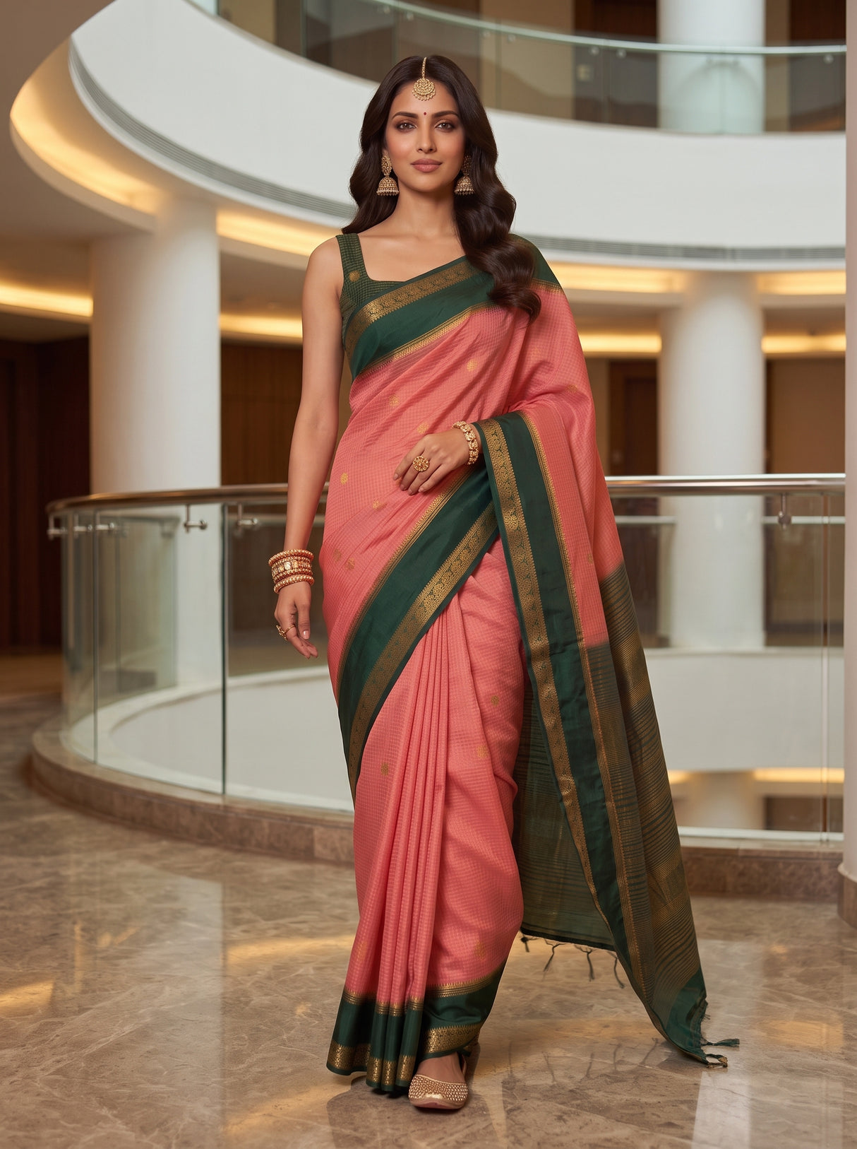 MIMOSA Gajari Saree Saree — pose 6 styling detail