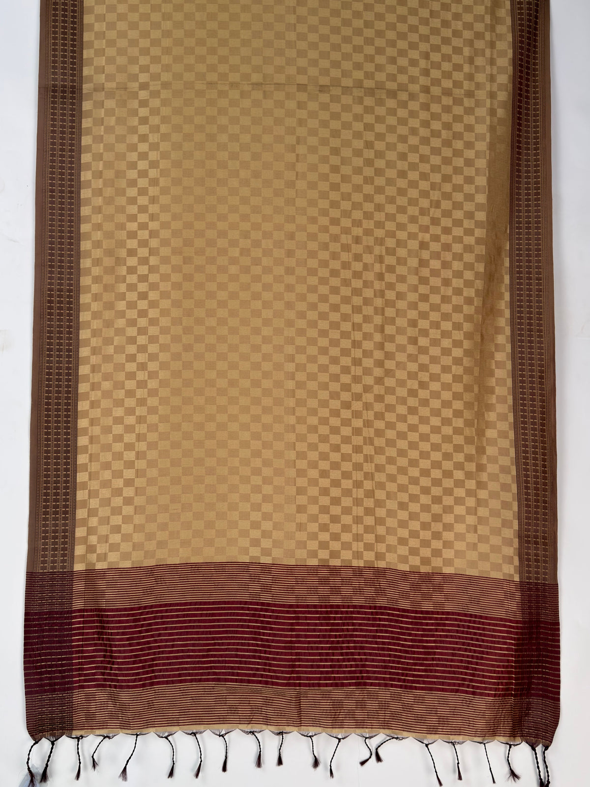 MIMOSA Chiku Bengaluru Saree — pallu and zari work detail