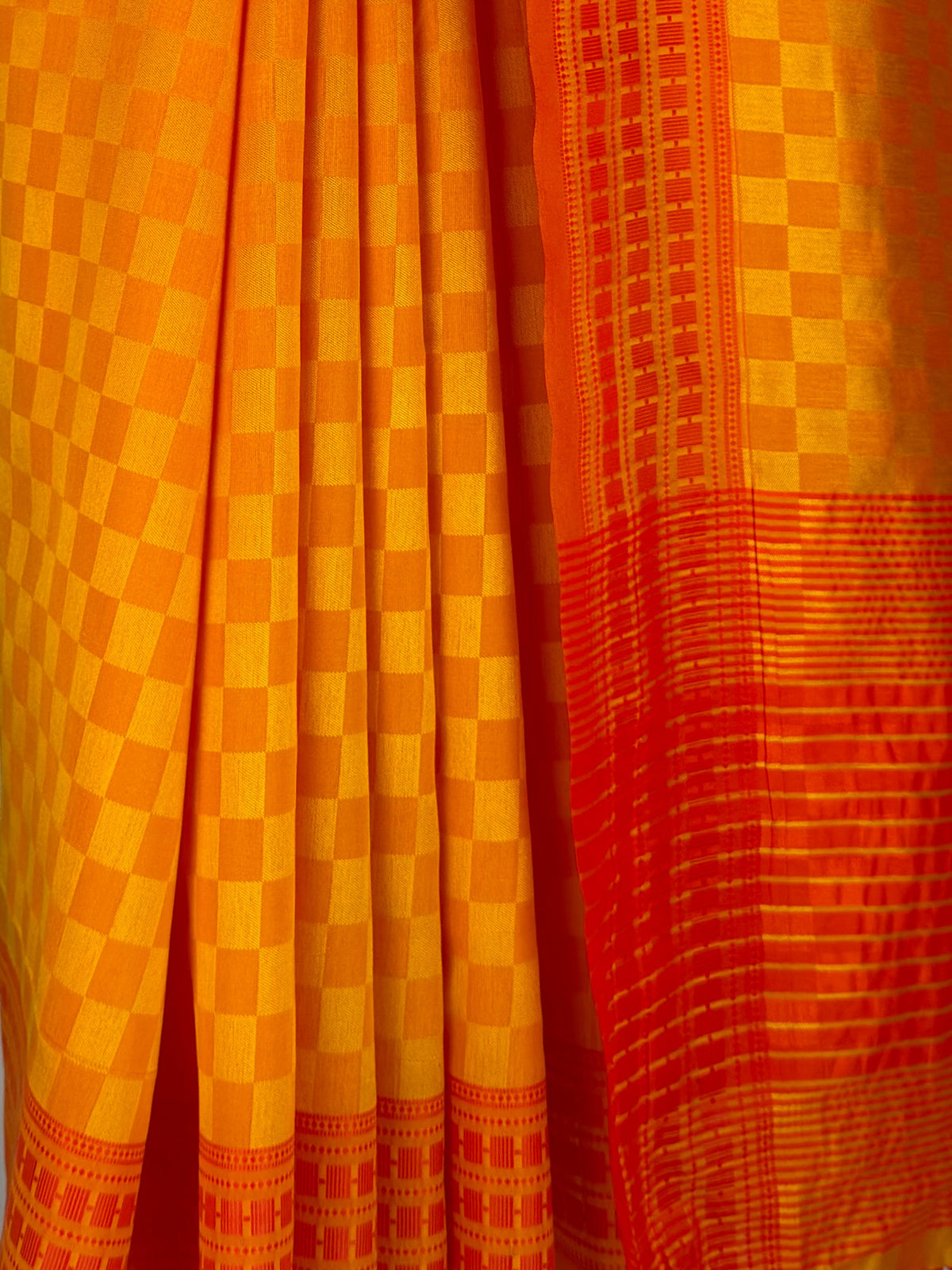 MIMOSA Gold Bengaluru Saree — fleets shot full lifestyle