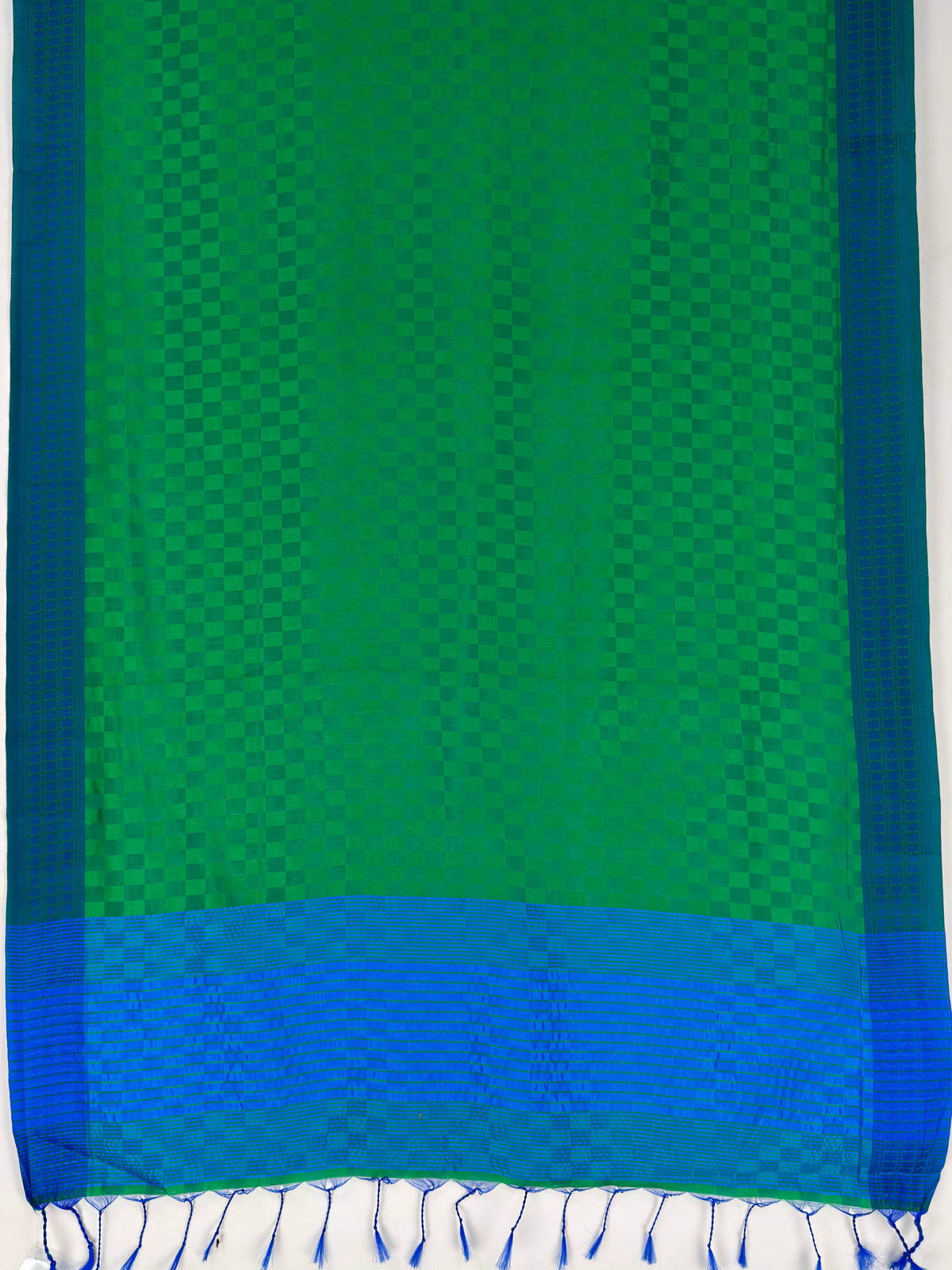 MIMOSA Green Bengaluru Saree — pallu and zari work detail