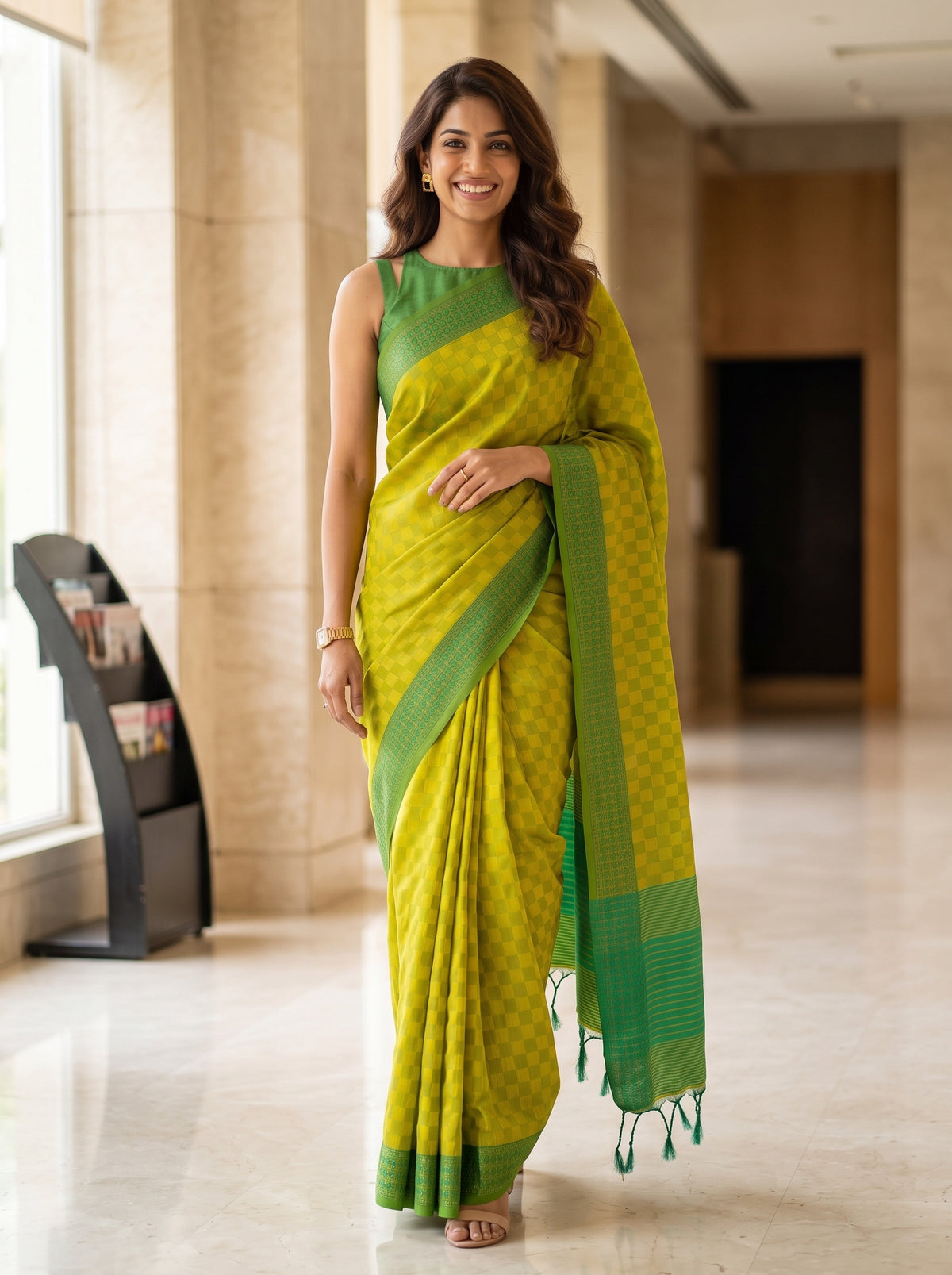 MIMOSA Liril Bengaluru Saree — pose 6 styling detail