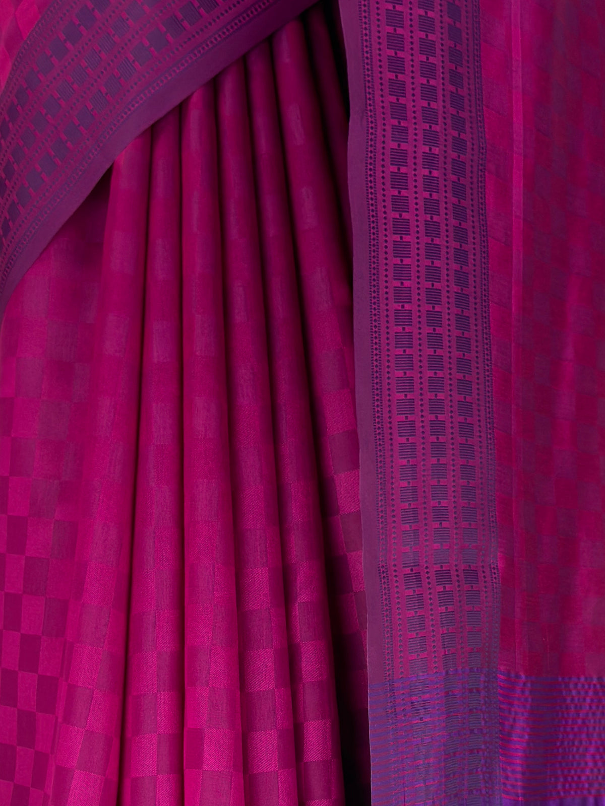MIMOSA Magenta Bengaluru Saree — fleets shot full lifestyle