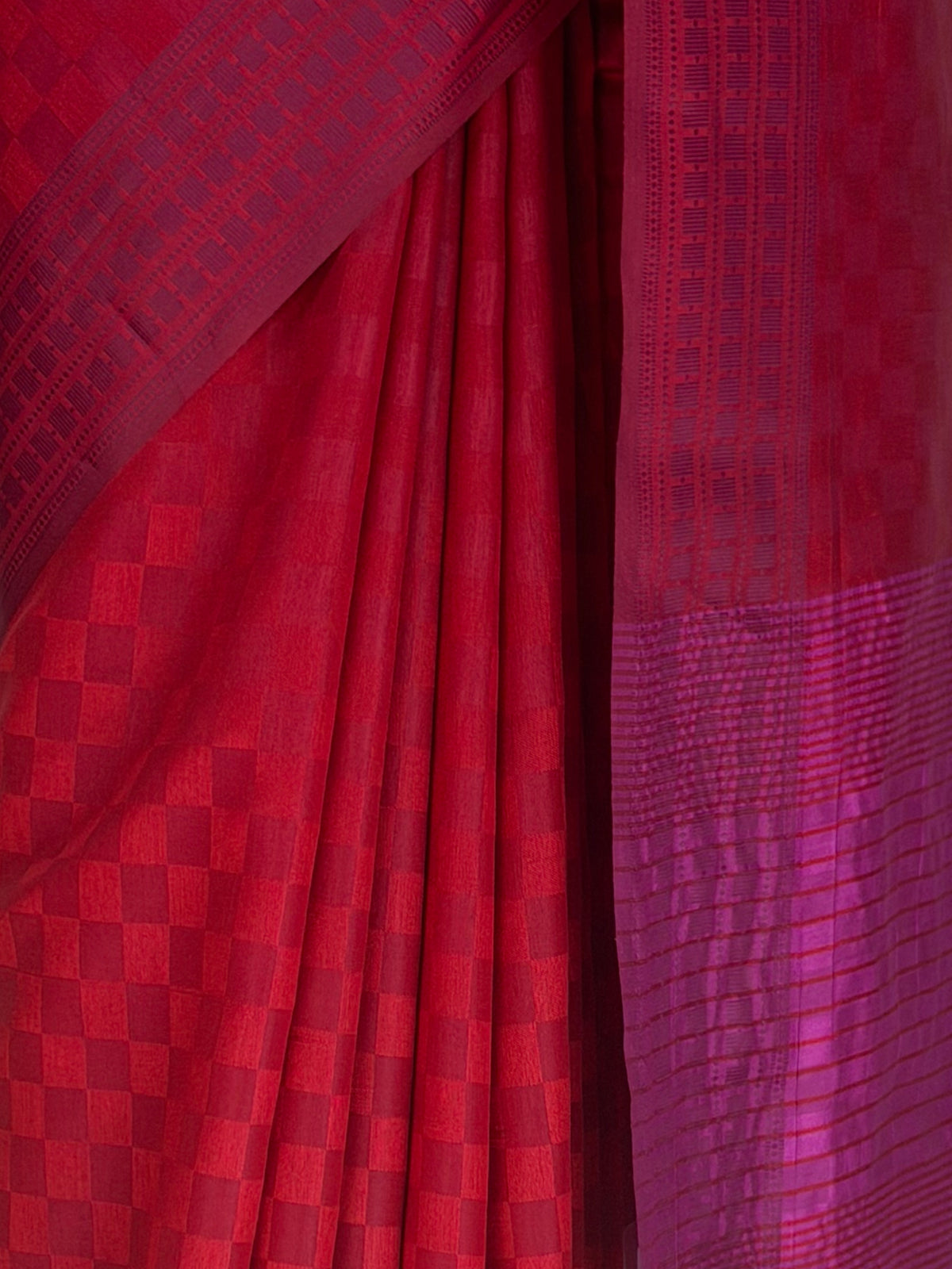 MIMOSA Maroon Bengaluru Saree — fleets shot full lifestyle