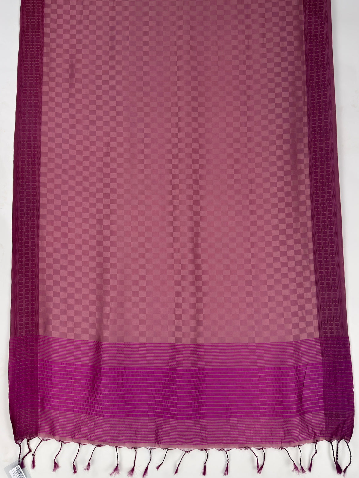 MIMOSA Wine Bengaluru Saree — pallu and zari work detail