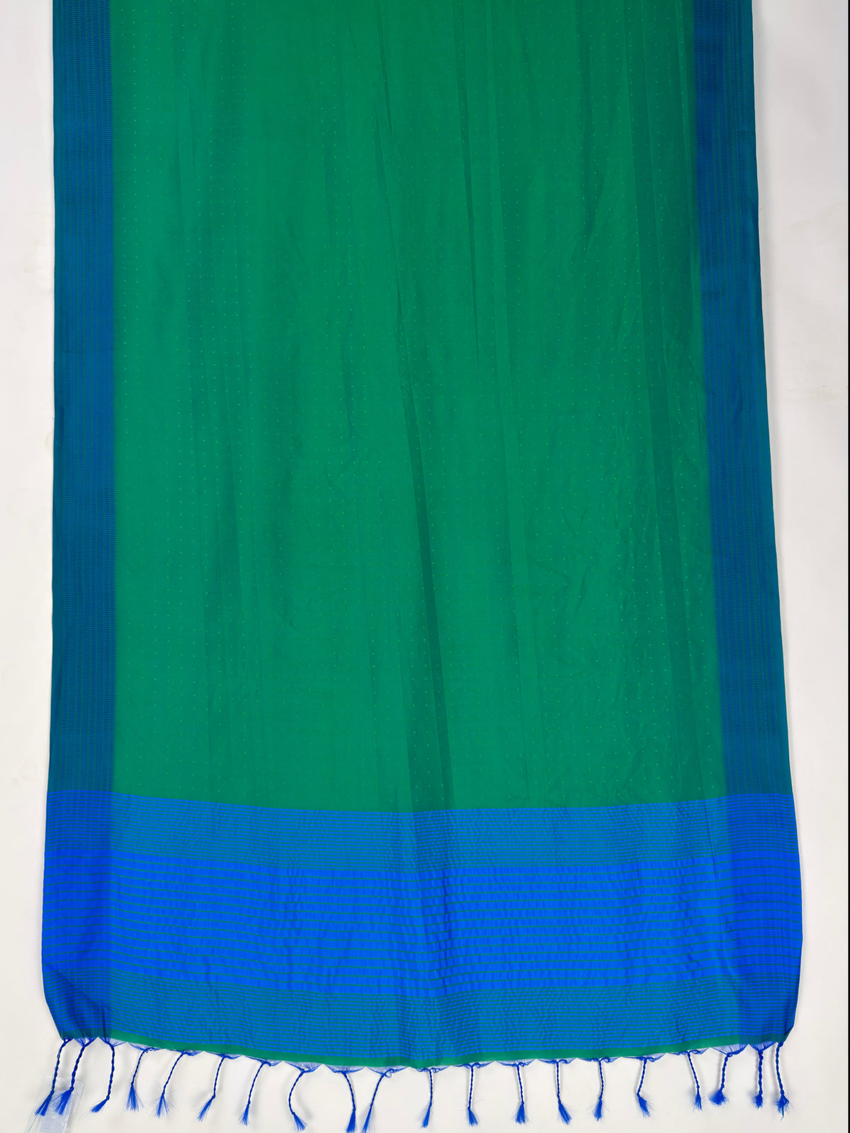 MIMOSA Rama Bengaluru Art Silk Saree — pallu and zari work detail