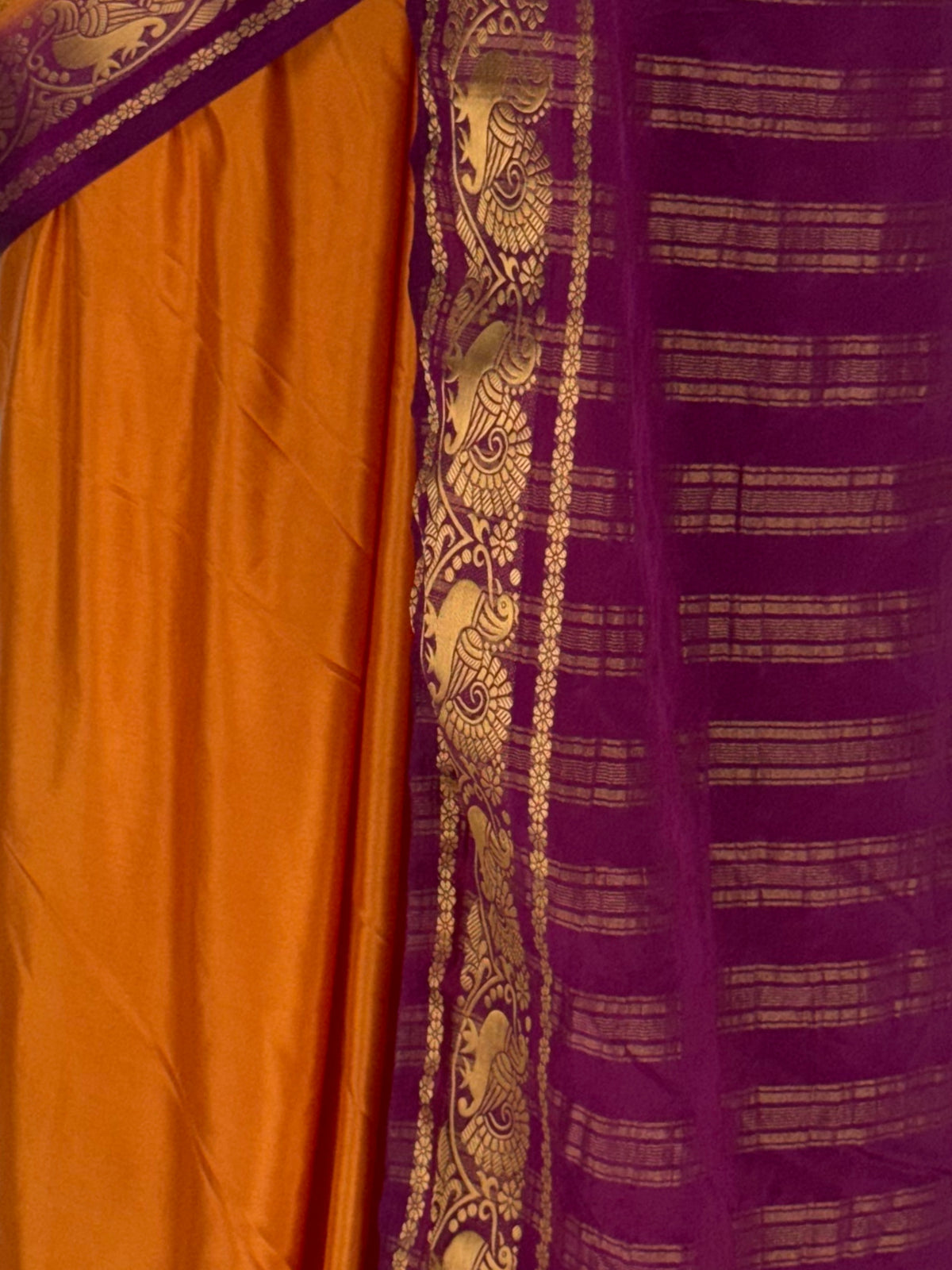 MIMOSA Wine Mysore Silk Saree — fleets shot full lifestyle