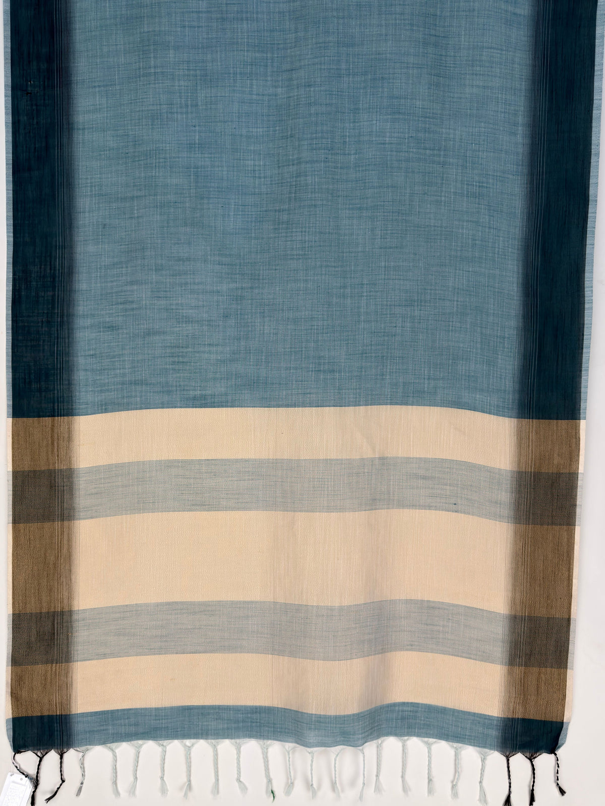 MIMOSA Blue Banarasi Saree — pallu and zari work detail