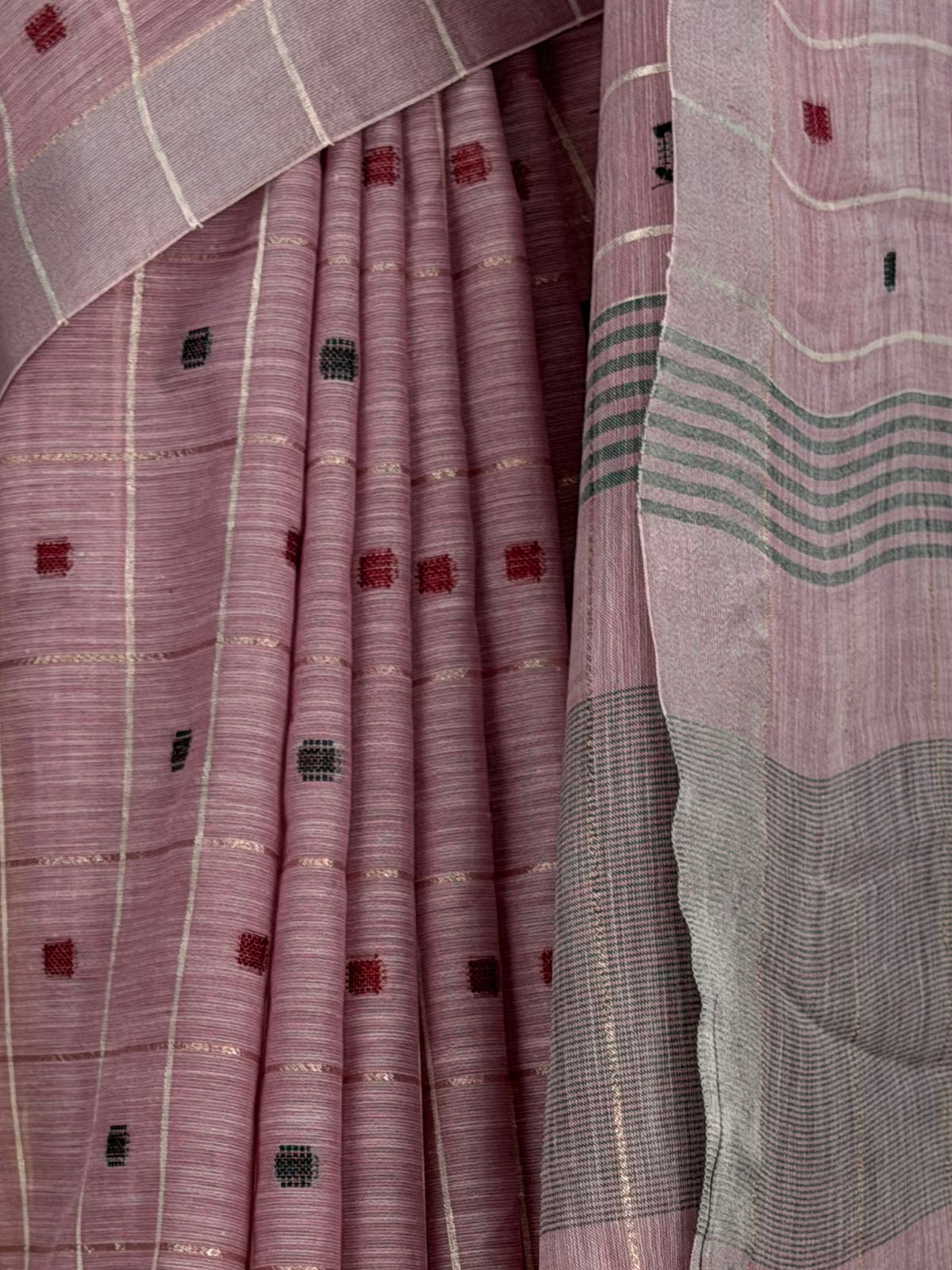 MIMOSA Lavender Banarasi Cotton Saree — fleets shot full lifestyle