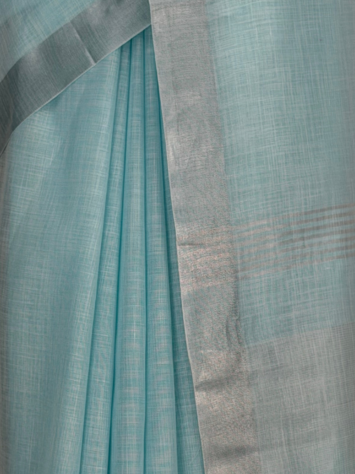 MIMOSA Blue Banarasi Cotton Saree — fleets shot full lifestyle