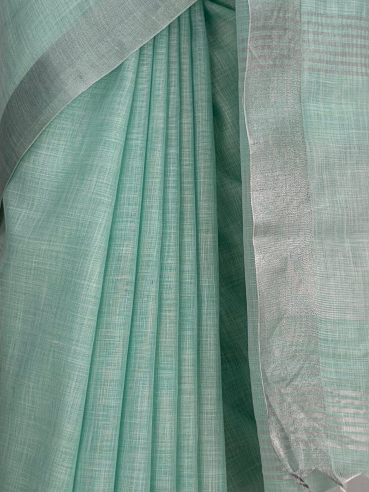 MIMOSA Rama Banarasi Cotton Saree — fleets shot full lifestyle