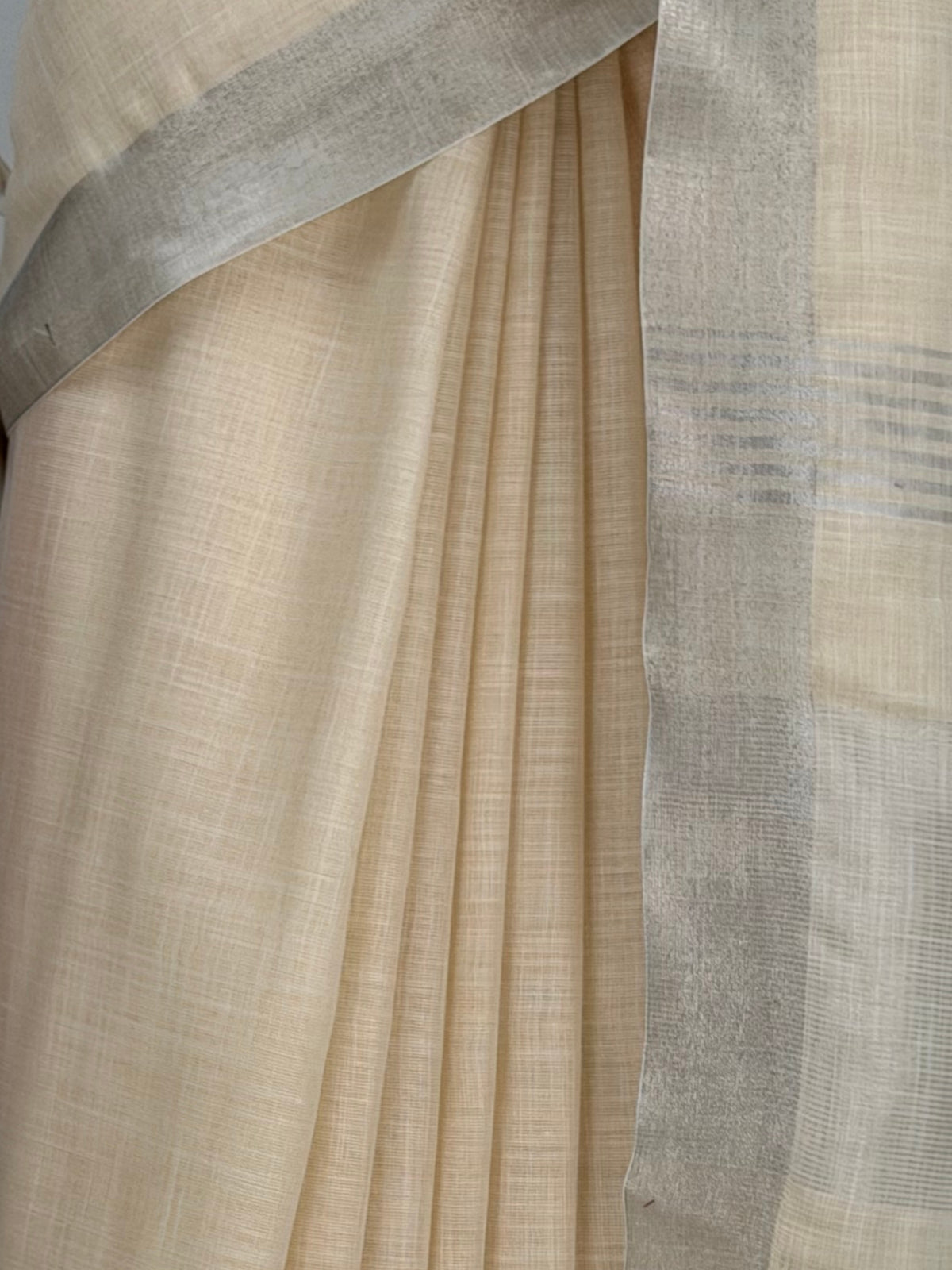 MIMOSA Tussar Banarasi Cotton Saree — fleets shot full lifestyle