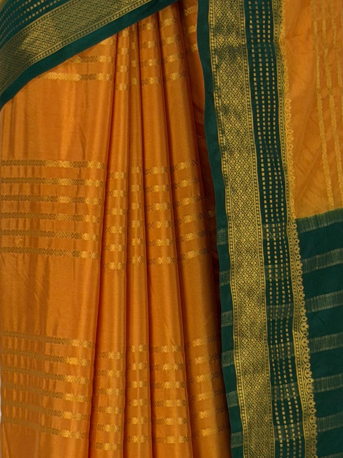 MIMOSA Mustard Mysore Silk Saree — fleets shot full lifestyle