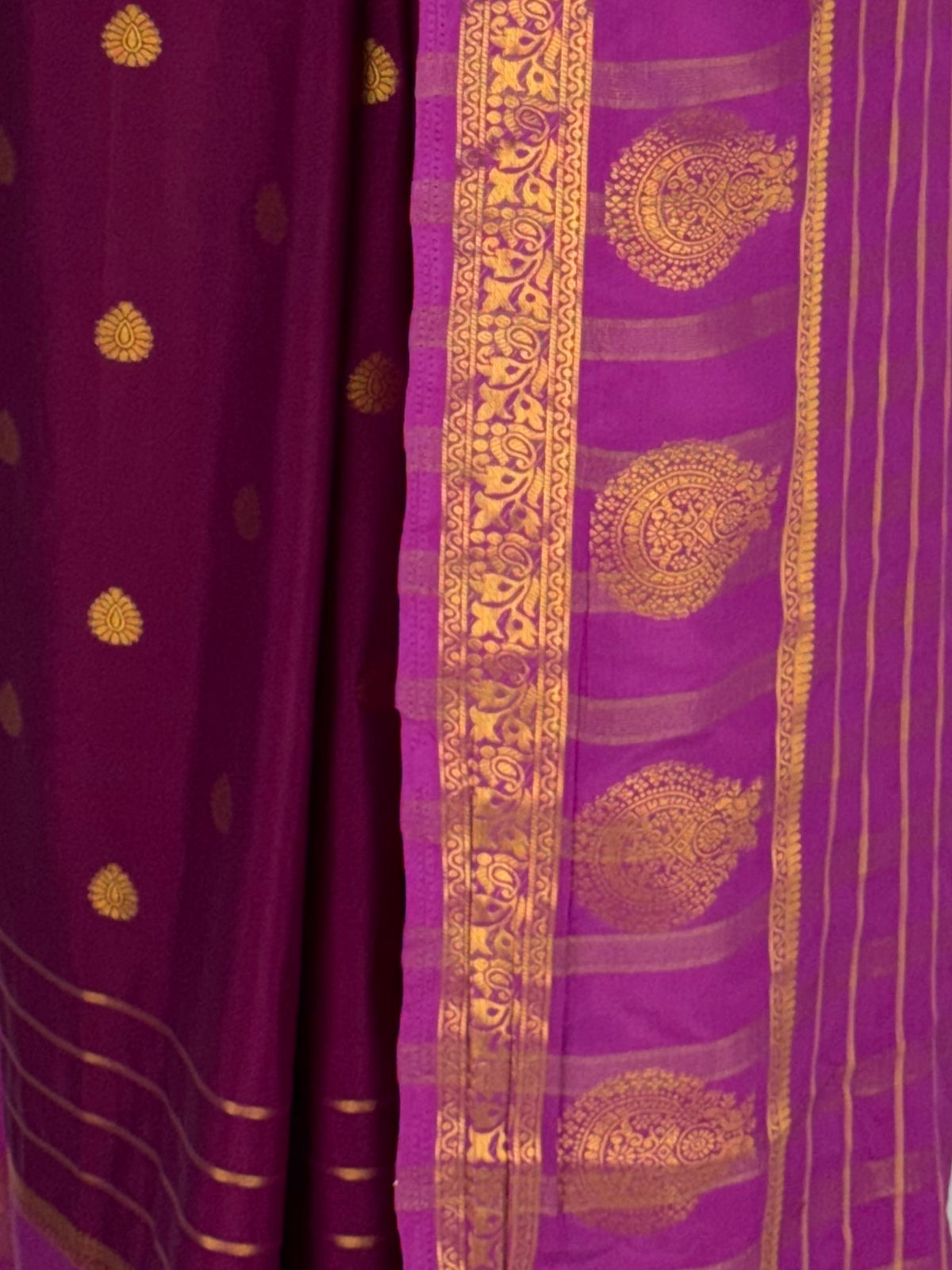 MIMOSA Jamun Mysore Silk Saree — fleets shot full lifestyle