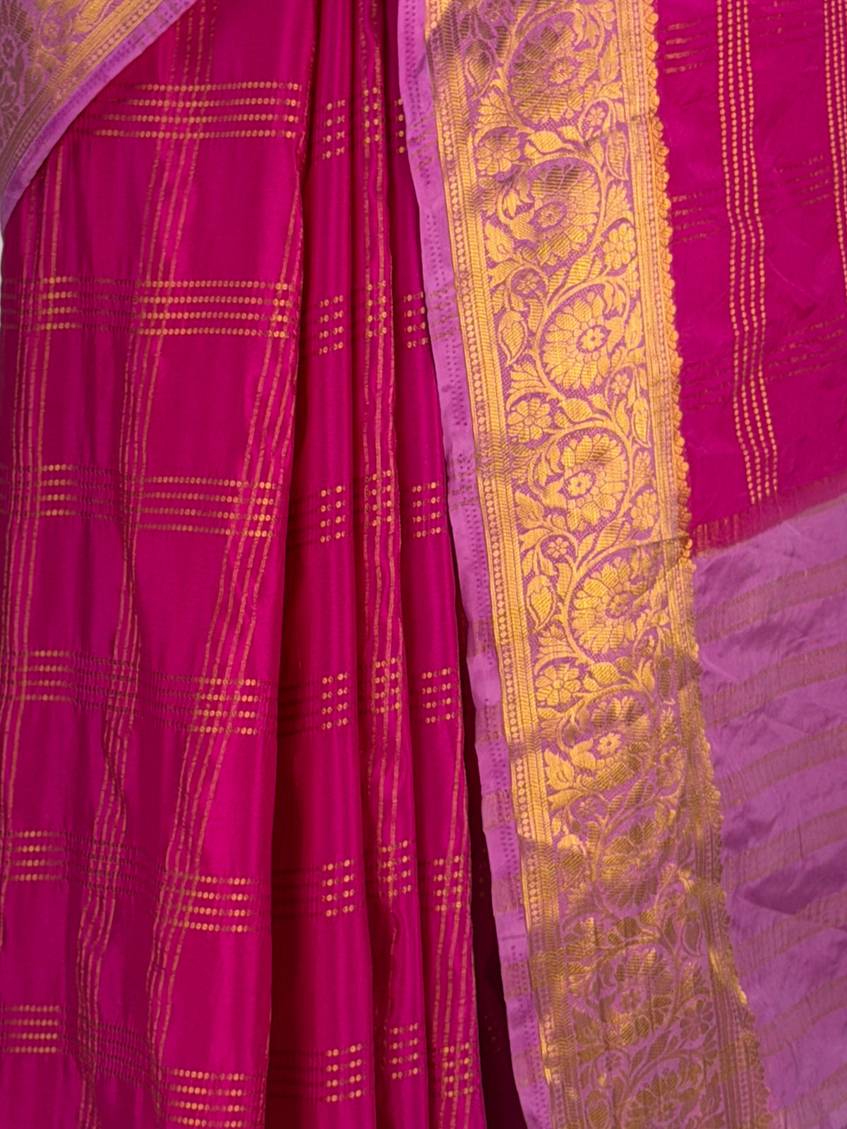 MIMOSA Rani Mysore Silk Crepe Saree — fleets shot full lifestyle