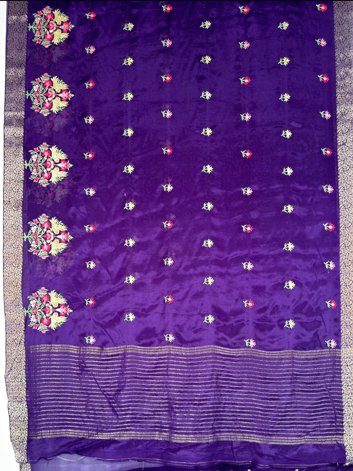MIMOSA Jamun Jaipur Saree — pallu and zari work detail