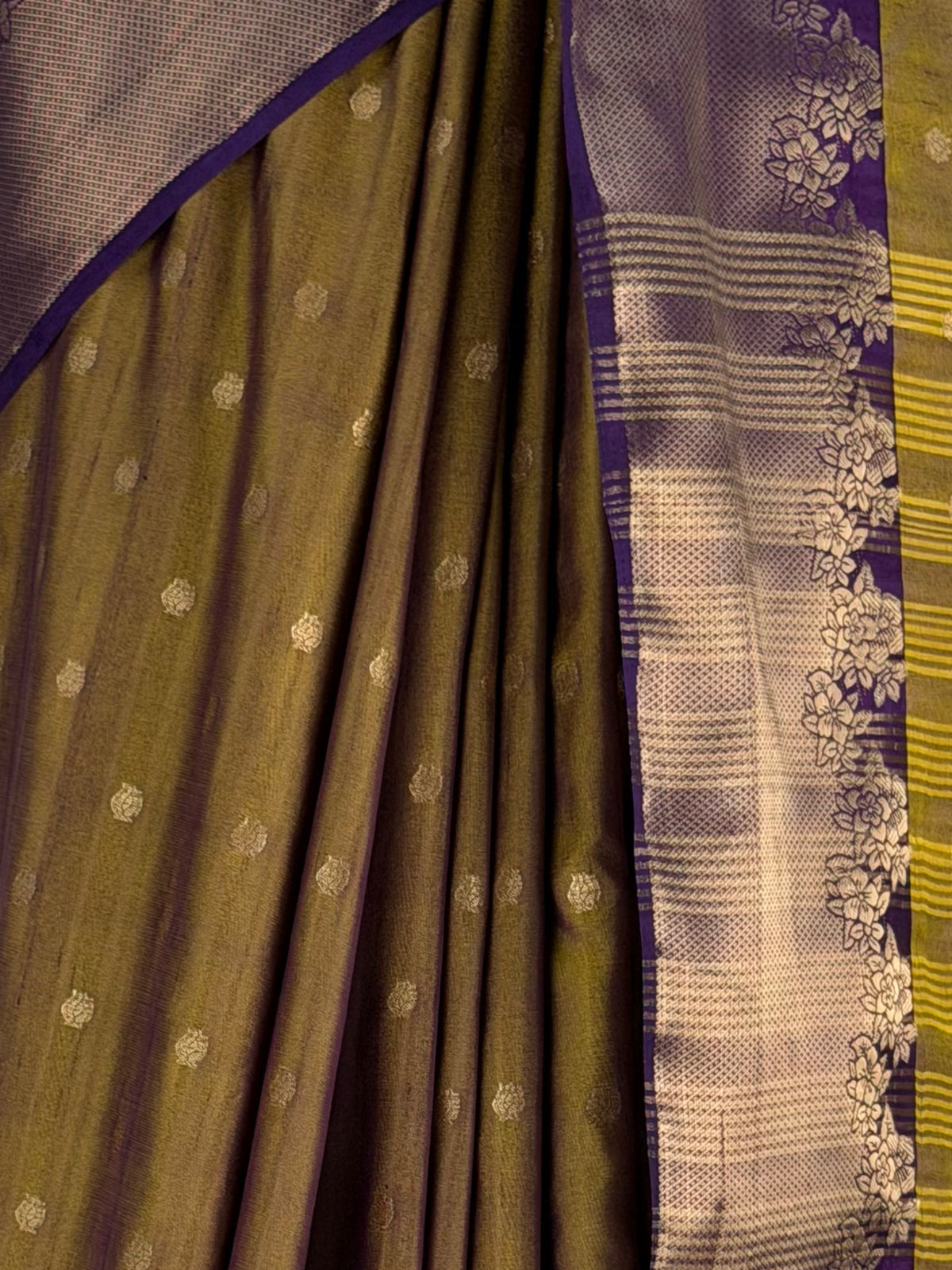 MIMOSA Jamun Banarasi Raw Silk Saree — fleets shot full lifestyle