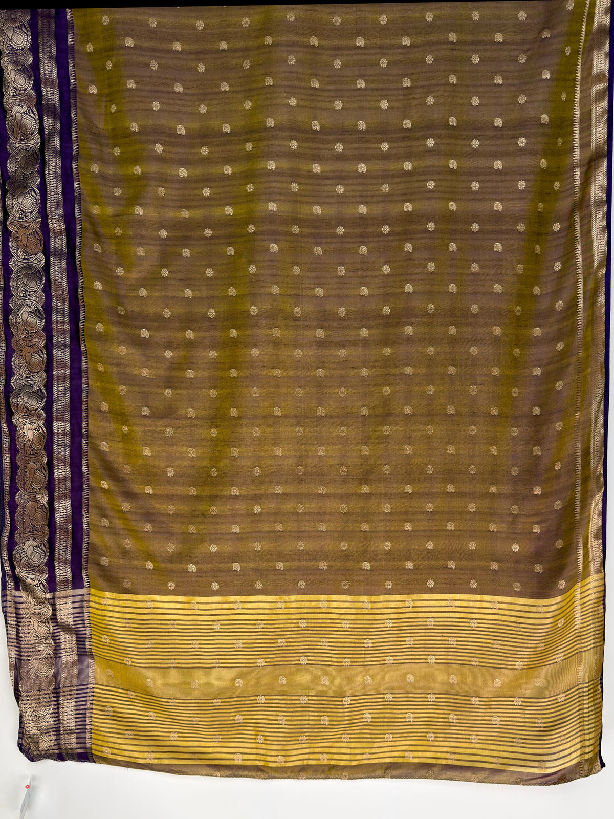MIMOSA Jamun Banarasi Saree — pallu and zari work detail