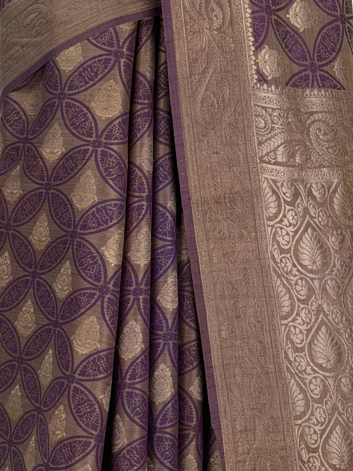 MIMOSA Jamun Kanjivaram Saree — fleets shot full lifestyle