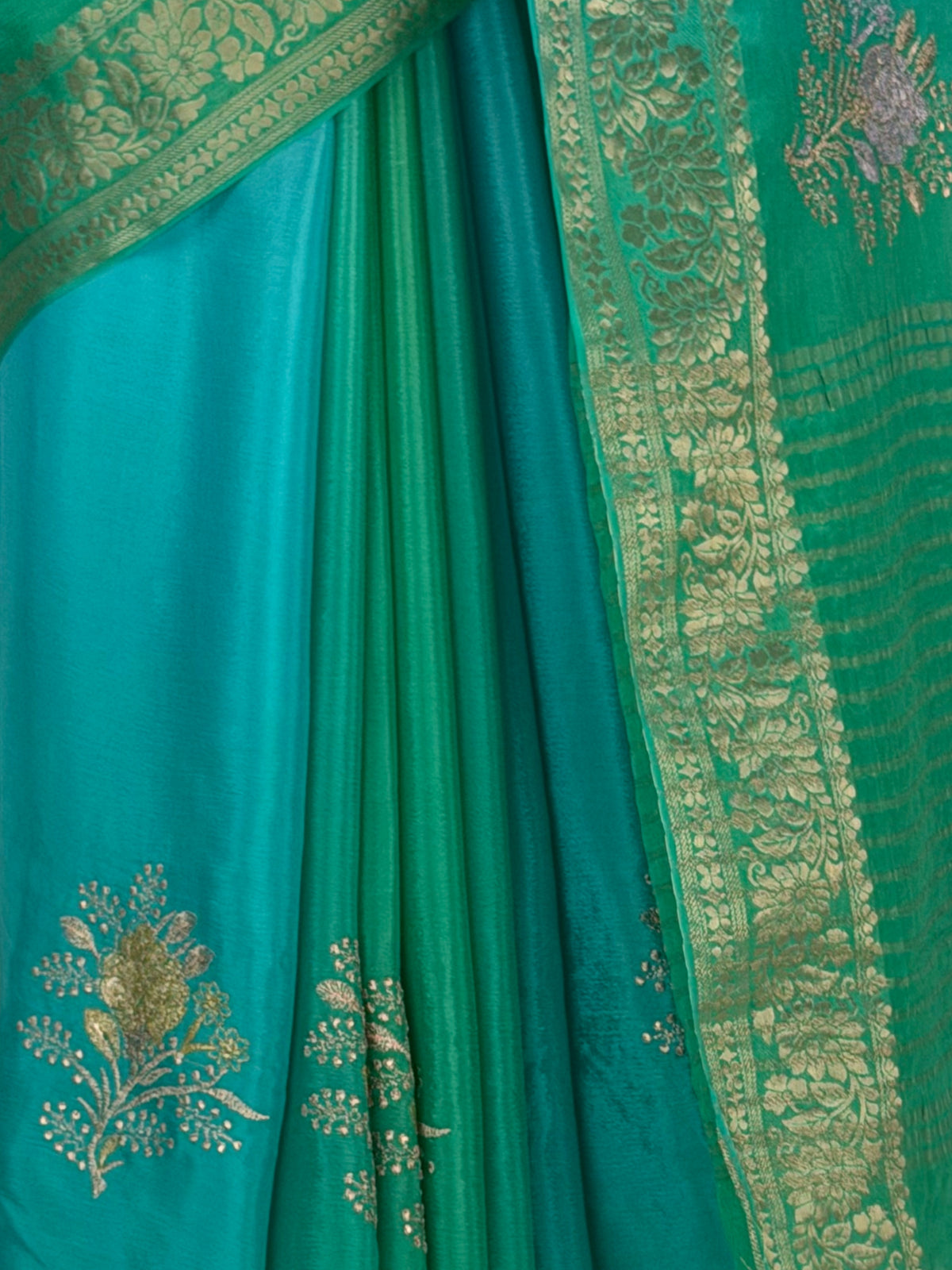 MIMOSA Rama Jaipur Saree — fleets shot full lifestyle