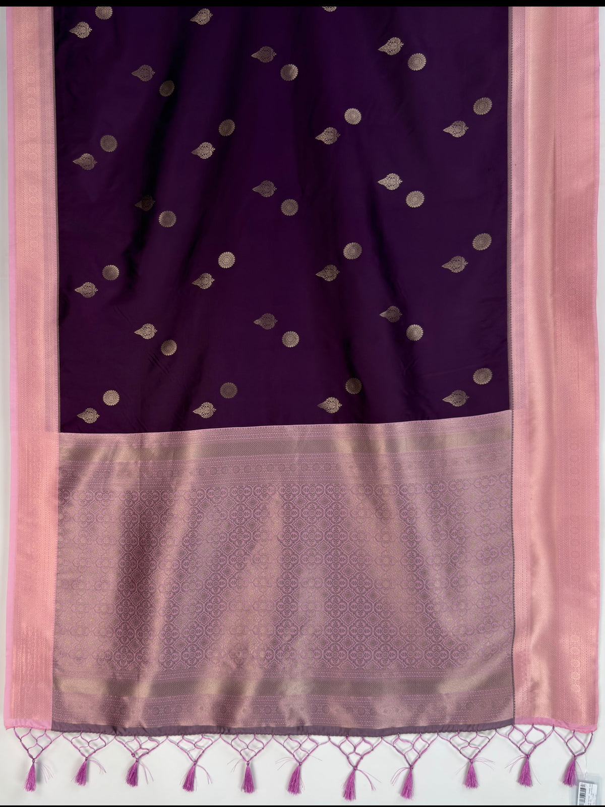 MIMOSA Jamun Kanjivaram Saree — pallu and zari work detail