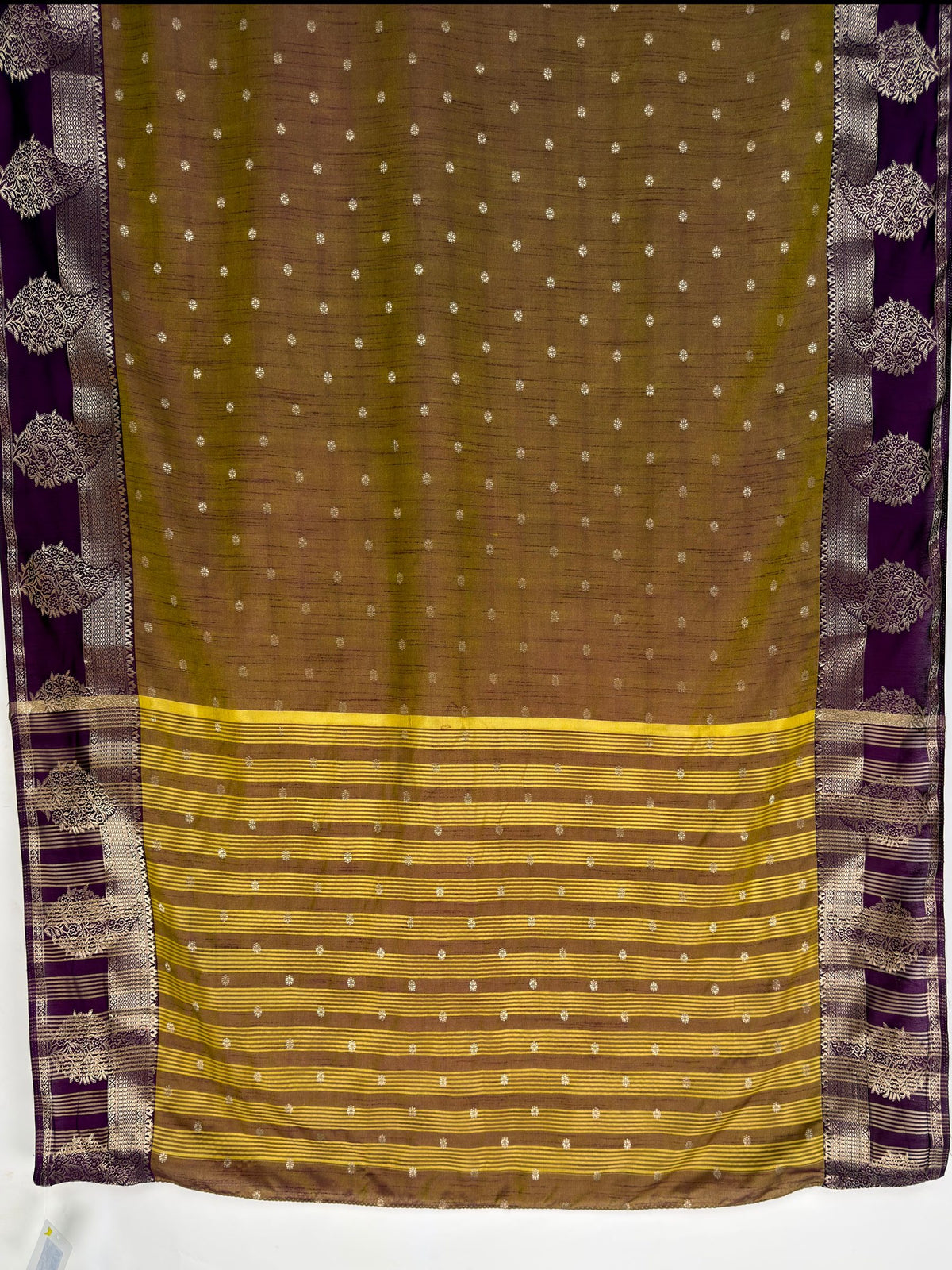 MIMOSA Jamun Banarasi Saree — pallu and zari work detail