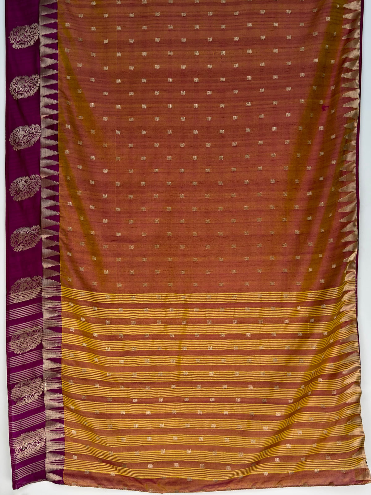 MIMOSA Banarasi Saree — pallu and zari work detail