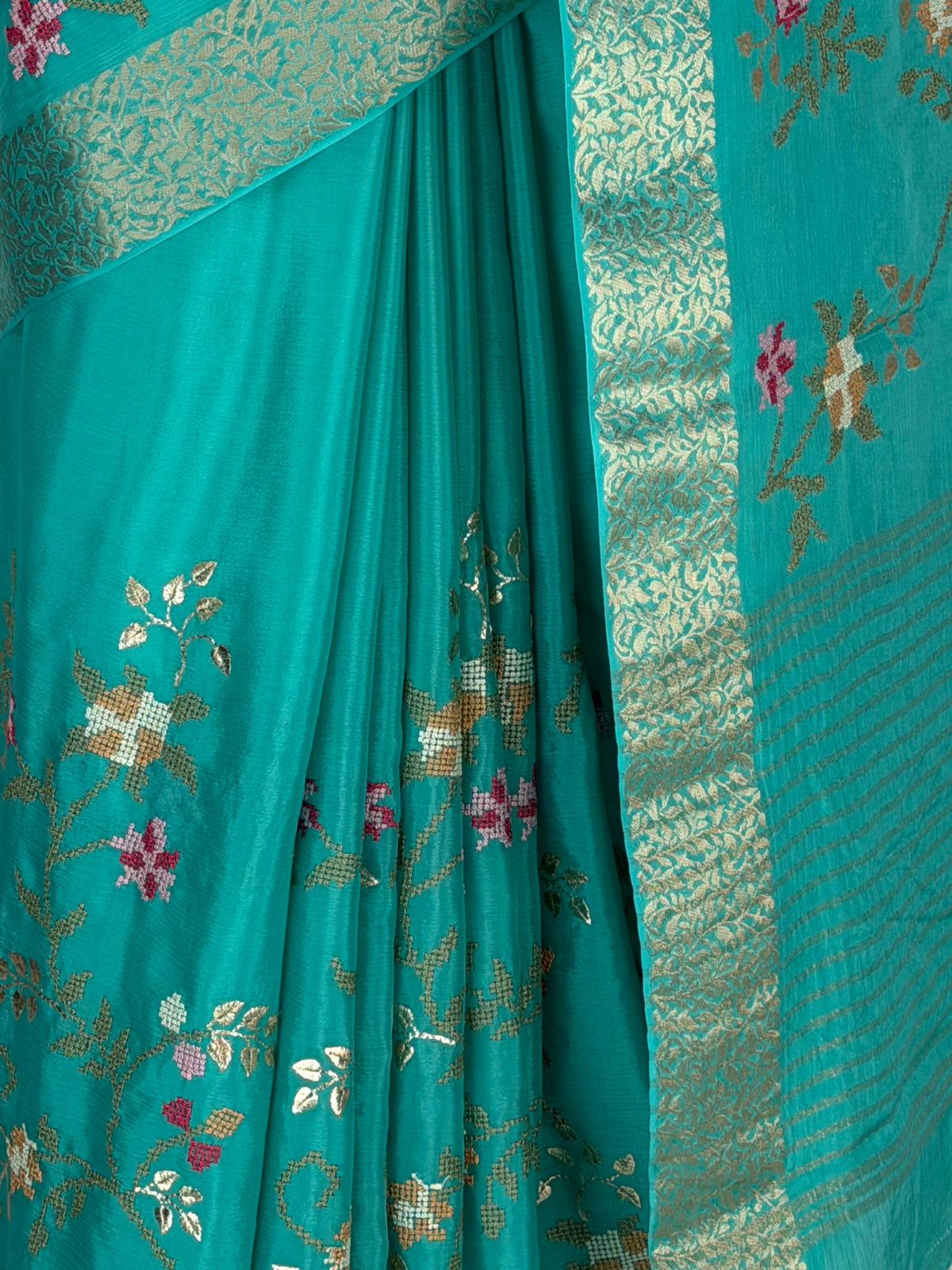 MIMOSA Rama Jaipur Saree — fleets shot full lifestyle