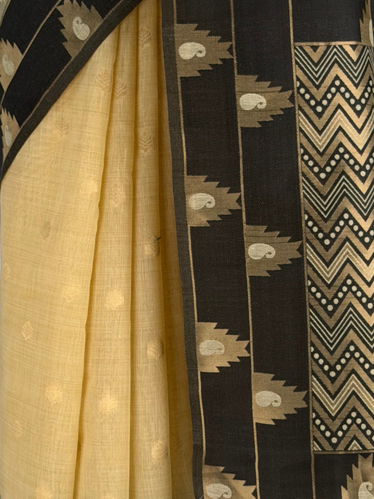 MIMOSA Tussar Banarasi Saree — fleets shot full lifestyle