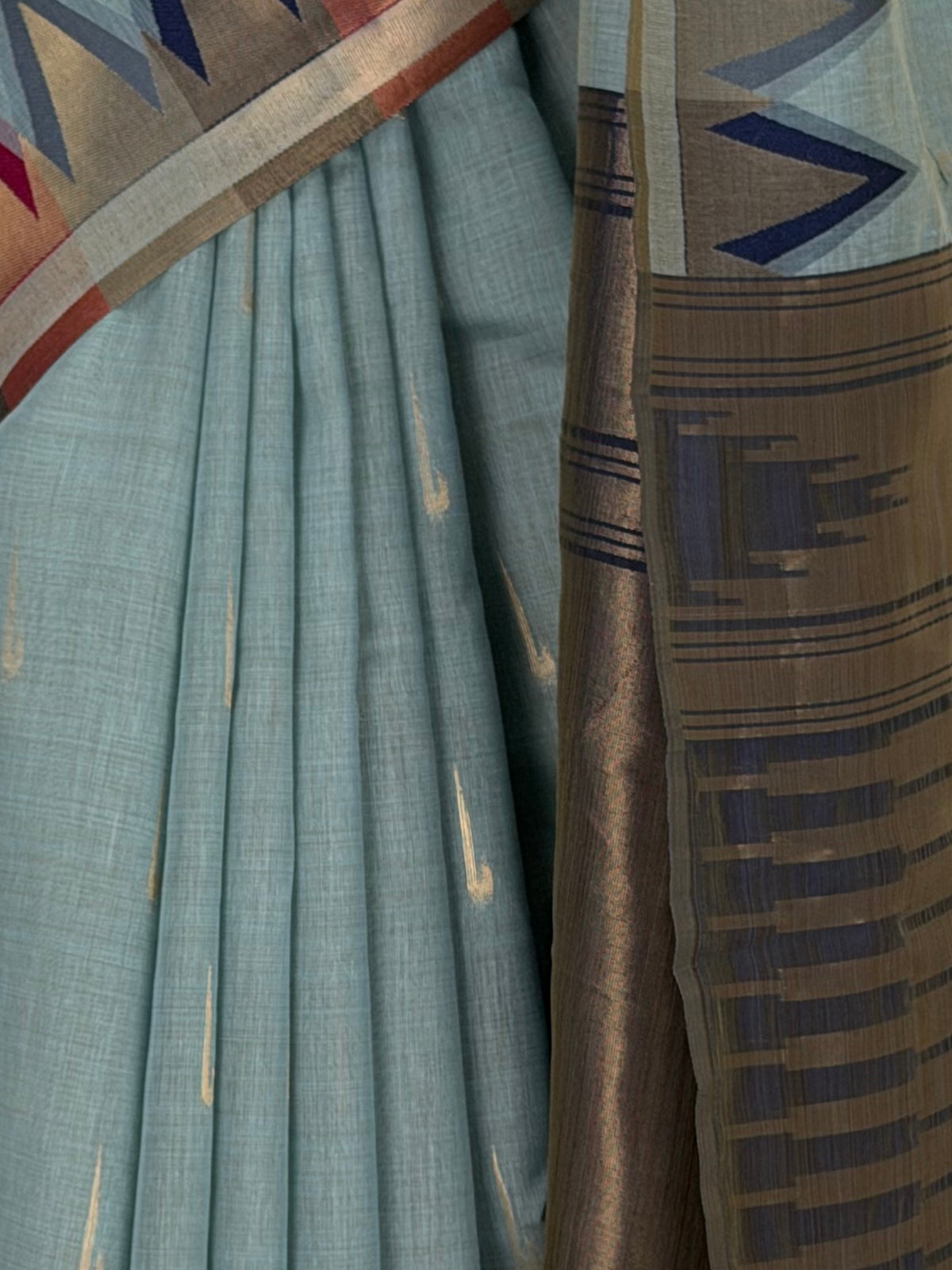 MIMOSA Grey Banarasi Saree — fleets shot full lifestyle