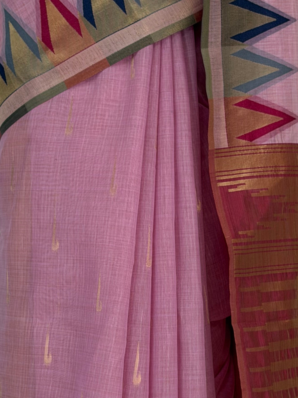 MIMOSA Pink Banarasi Saree — fleets shot full lifestyle