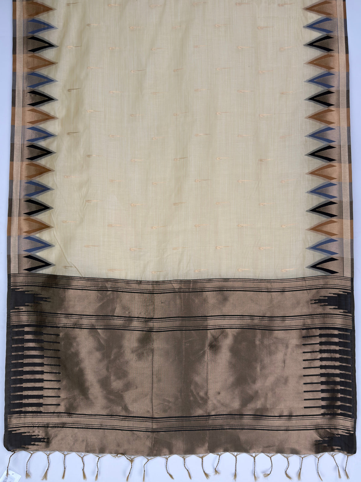 MIMOSA Tussar Banarasi Saree — pallu and zari work detail