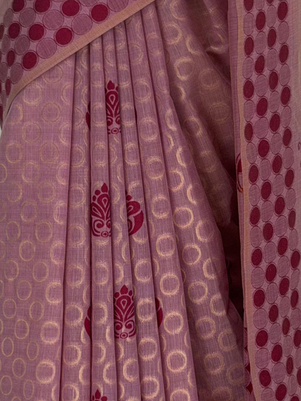 MIMOSA Pink Banarasi Cotton Saree — fleets shot full lifestyle