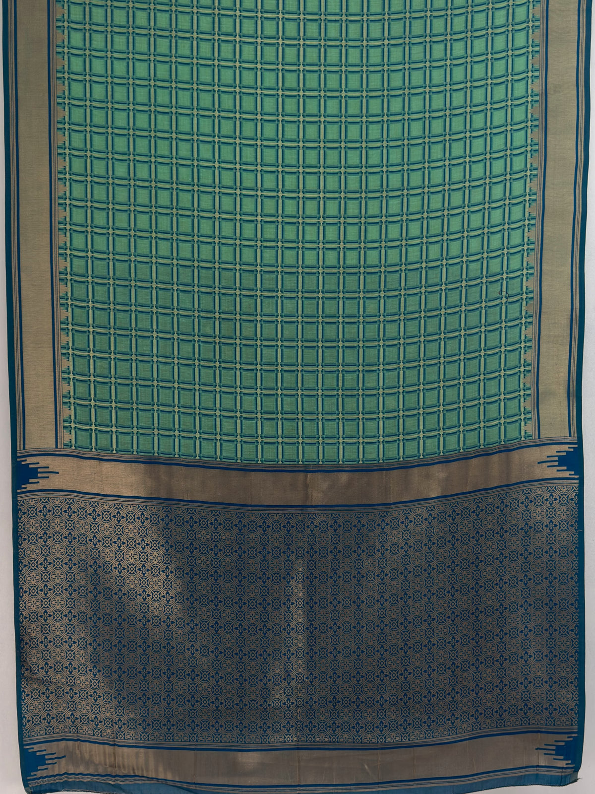 MIMOSA Rama Banarasi Saree — pallu and zari work detail