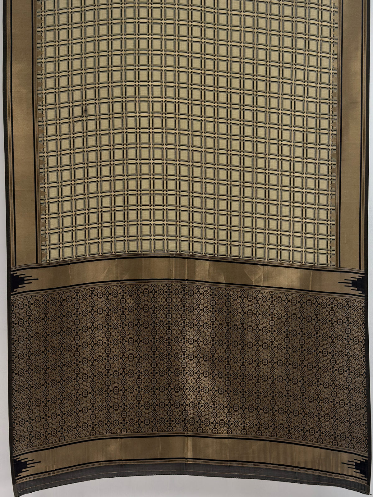 MIMOSA Tussar Banarasi Saree — pallu and zari work detail