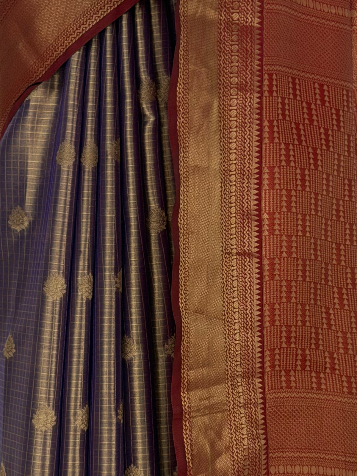 MIMOSA Jamun Kanjivaram Saree — fleets shot full lifestyle