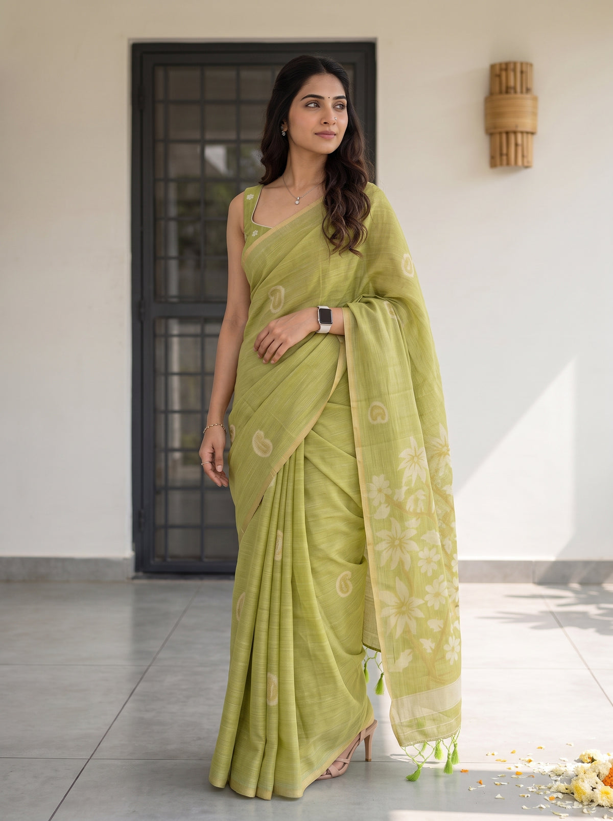MIMOSA Liril Banarasi Saree — pose 5 styling detail