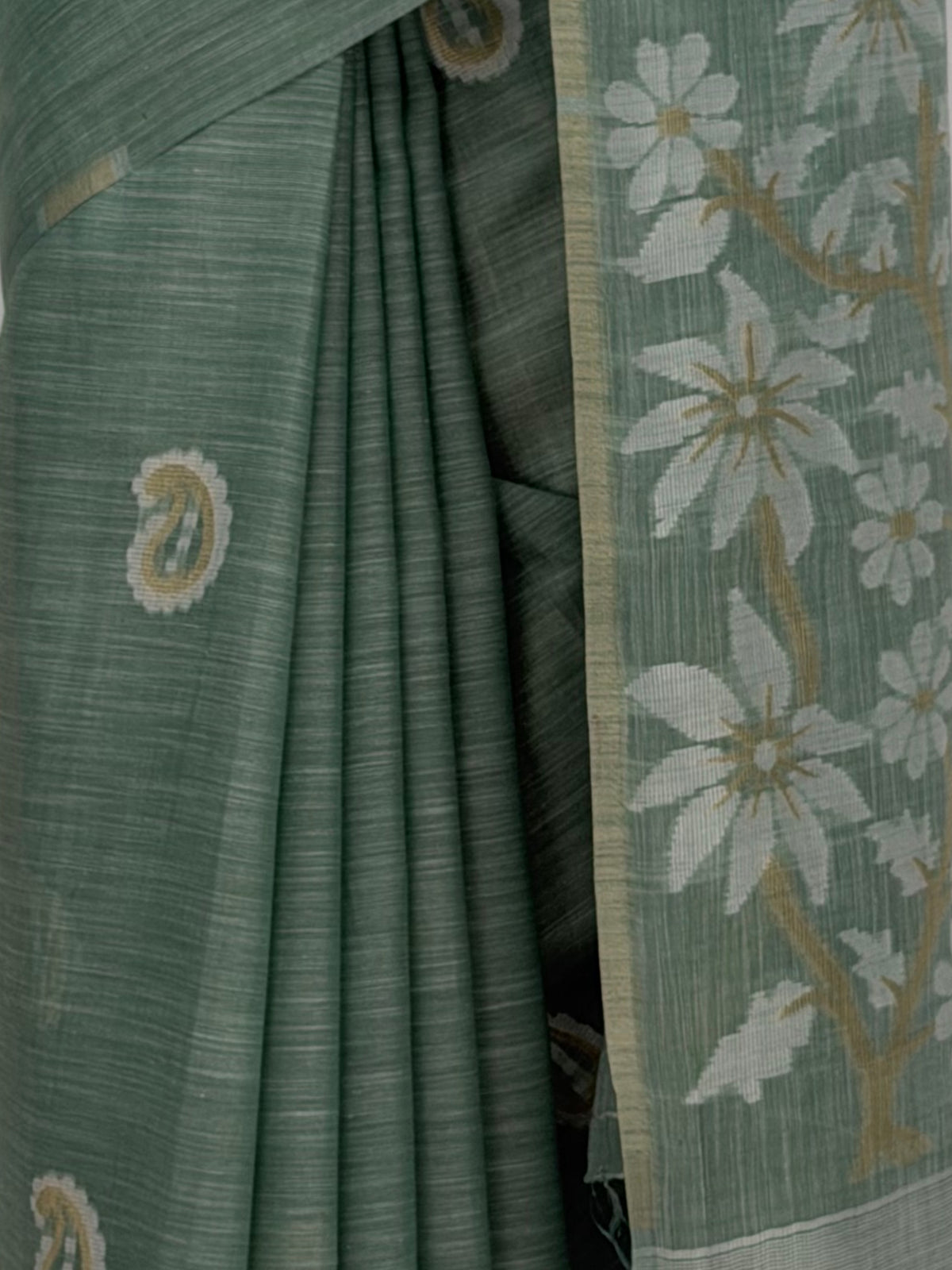 MIMOSA Rama Banarasi Saree — fleets shot full lifestyle