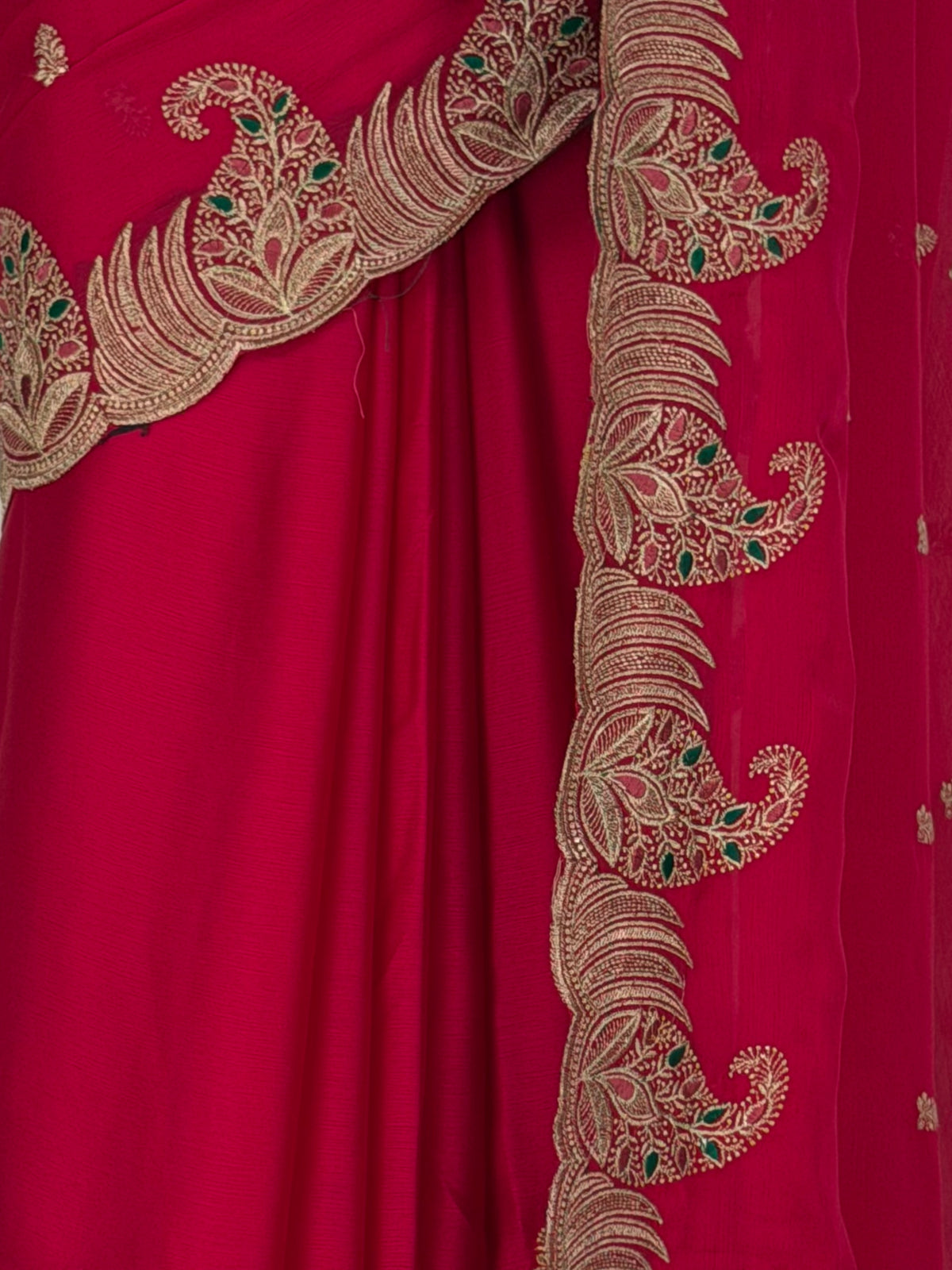 MIMOSA Rani Banarasi Saree — fleets shot full lifestyle