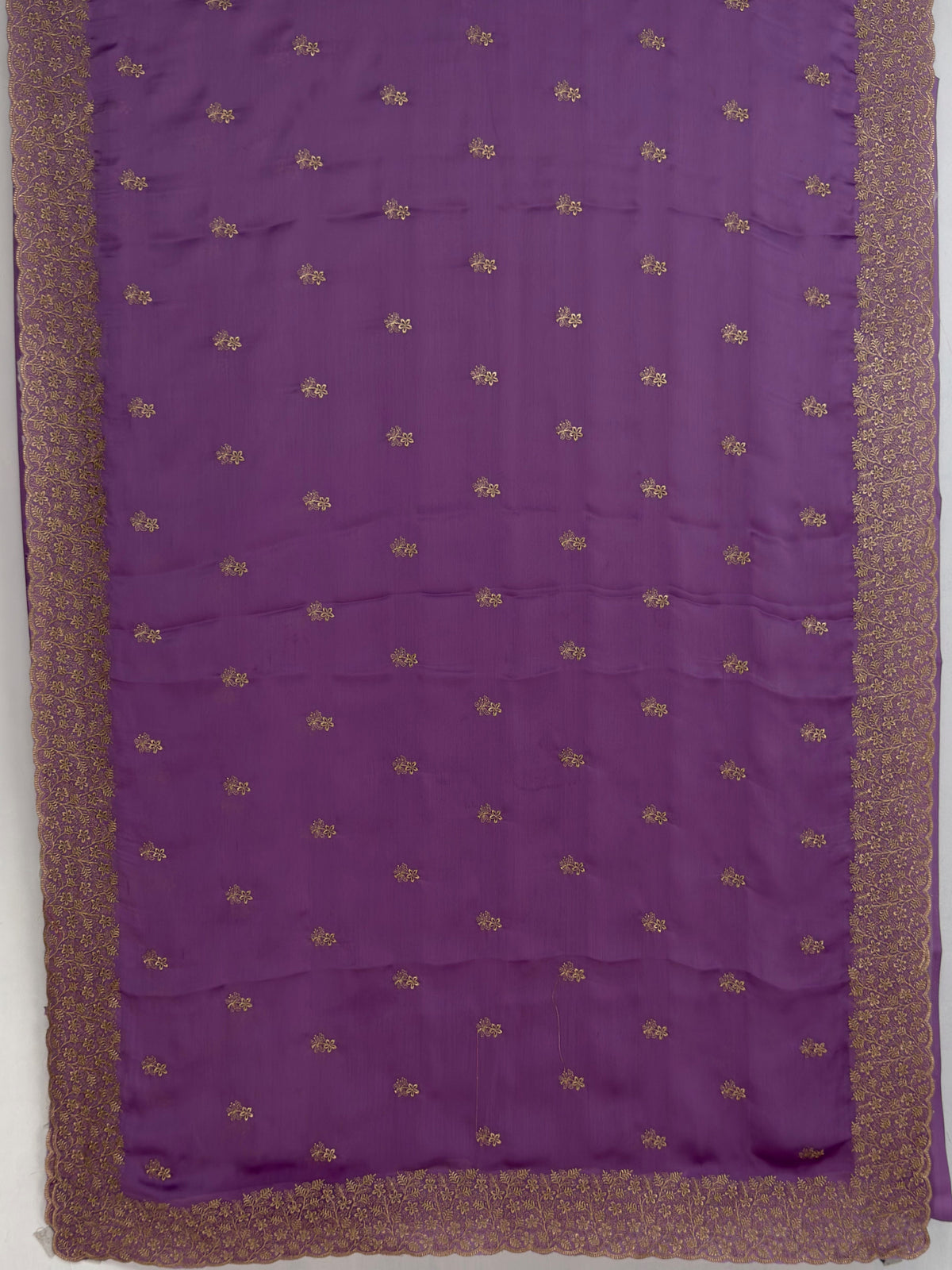 MIMOSA Lavender Banarasi Saree — pallu and zari work detail