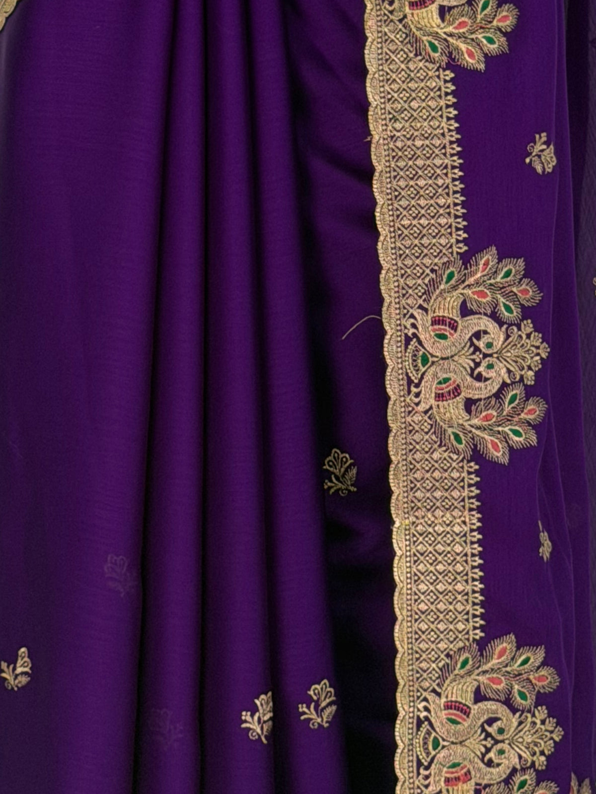 MIMOSA Purple Banarasi Saree — fleets shot full lifestyle