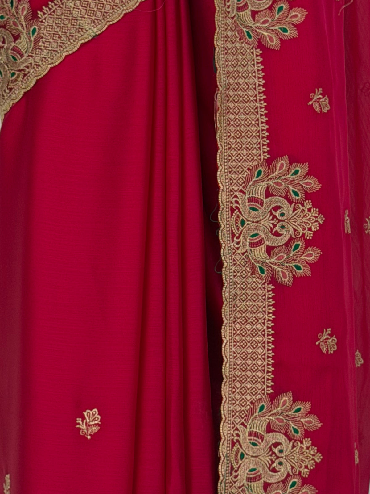 MIMOSA Rani Banarasi Saree — fleets shot full lifestyle