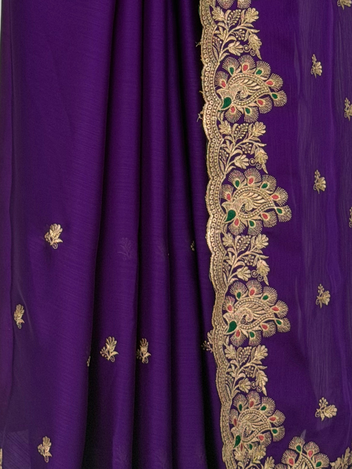 MIMOSA Purple Banarasi Saree — fleets shot full lifestyle