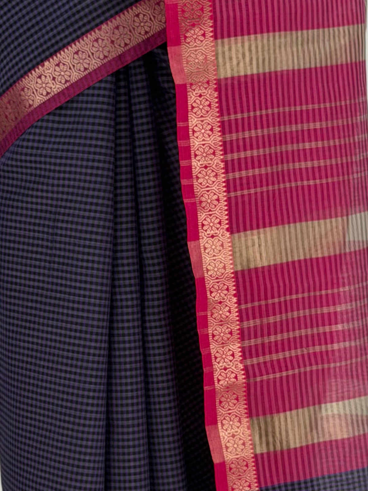 MIMOSA Jamun Maheshwari Cotton Cotton Saree — fleets shot full lifestyle