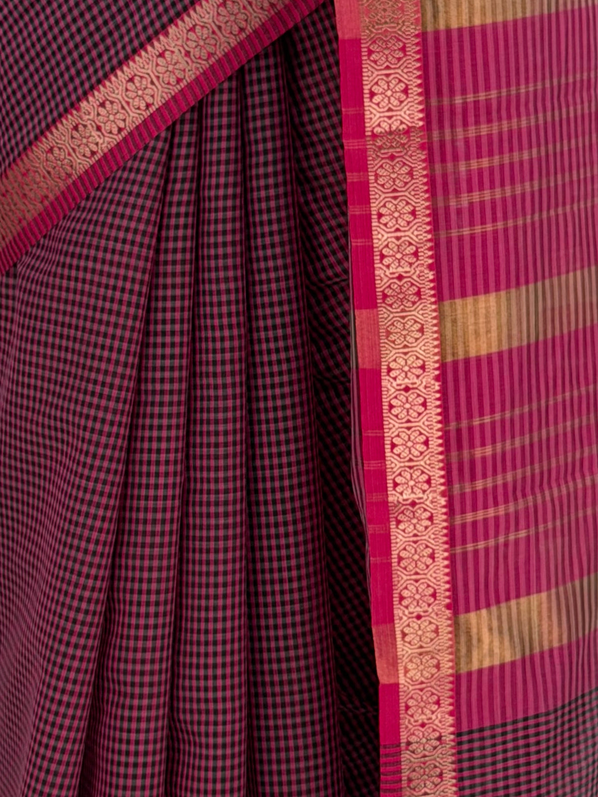 MIMOSA Rani Maheshwari Cotton Cotton Saree — fleets shot full lifestyle