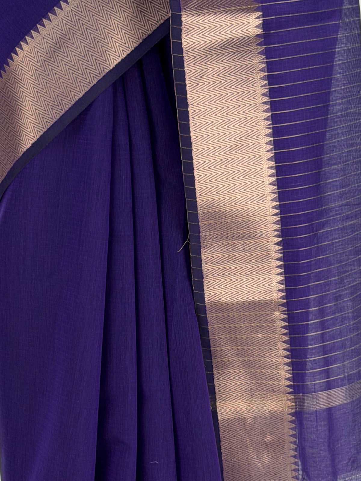 MIMOSA Jamun Maheshwari Cotton Saree — fleets shot full lifestyle