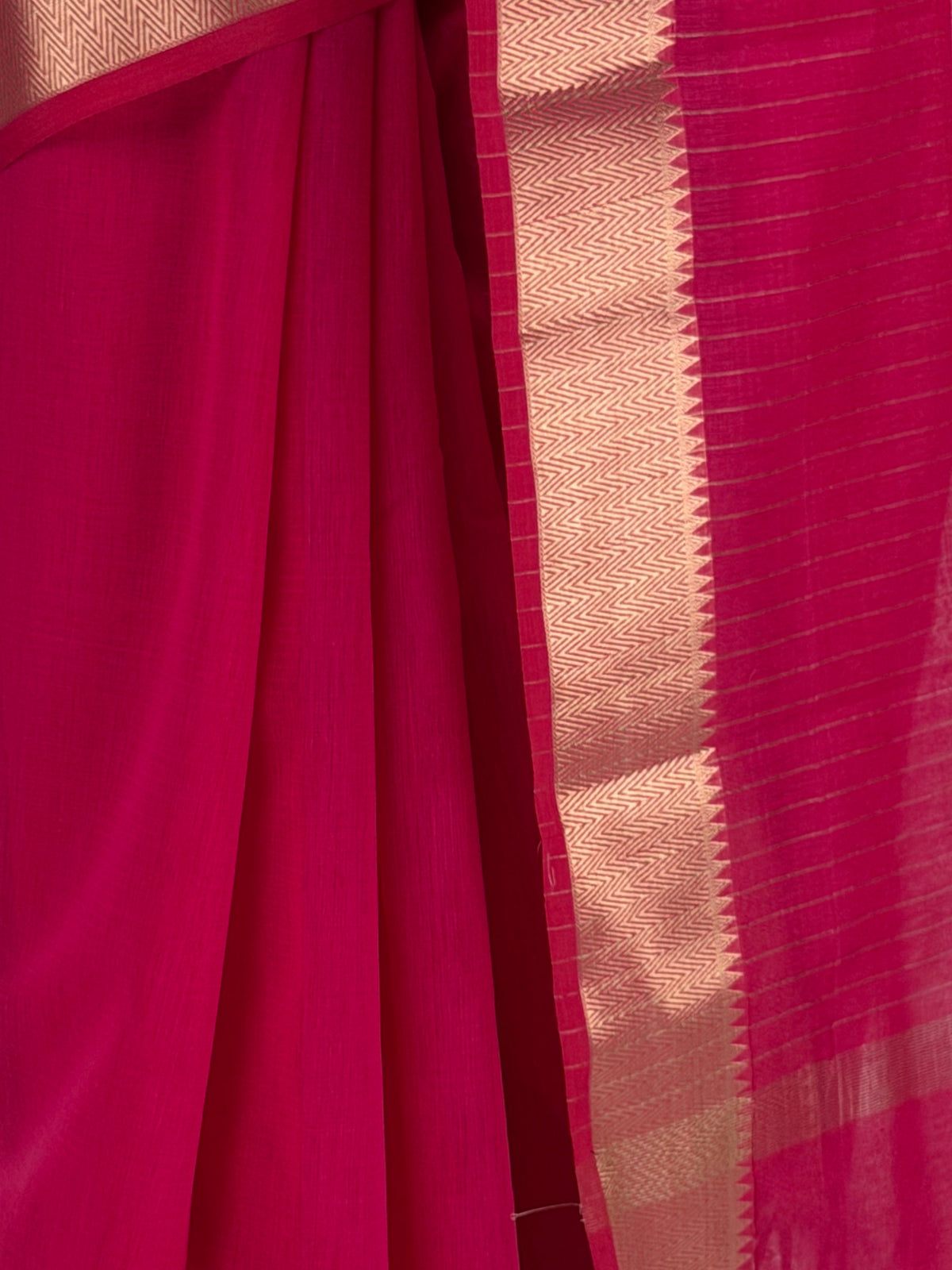 MIMOSA Strawberry Maheshwari Cotton Saree — fleets shot full lifestyle